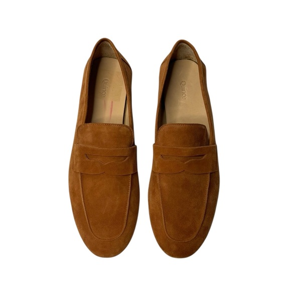 Quince | NEW Italian Suede Penny Loafer in Cognac 8 - Picture 5 of 8